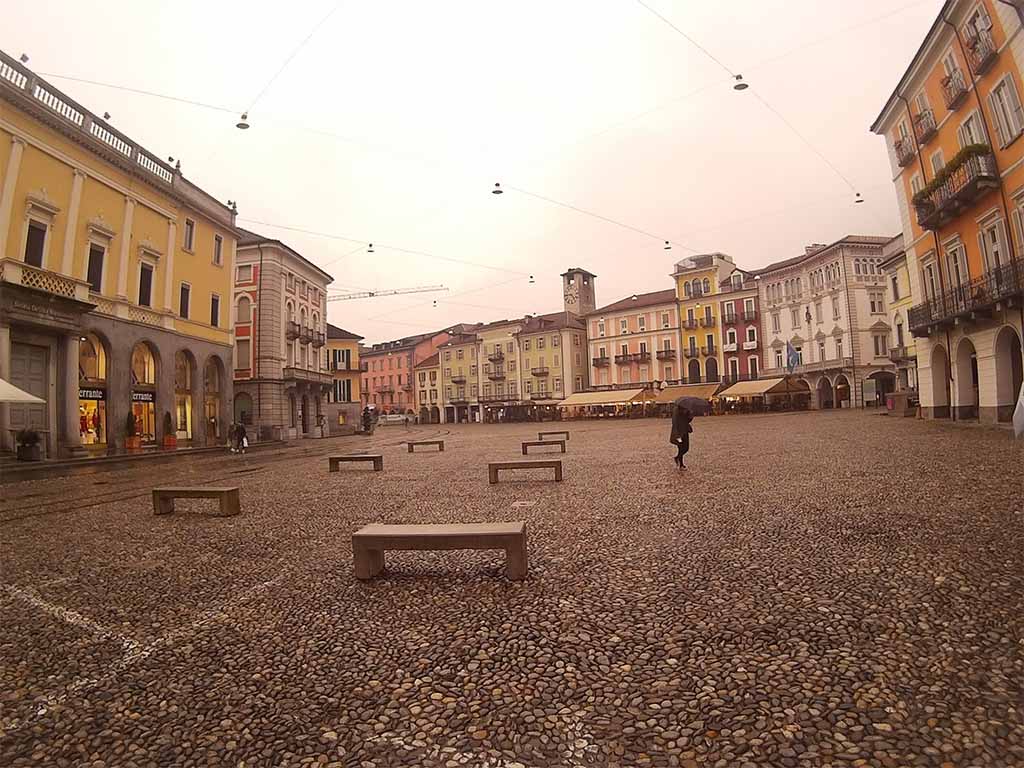 Piazza Grande, Peble Pawning - Locarno Switzerland. Photo with SJ4000 WiFi. Cloudy Mode. 12 MP. (Compressed)