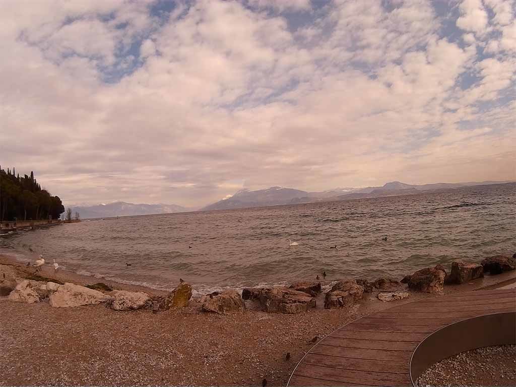 Garda Lake beach with m10 action cam
