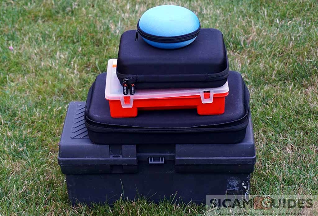 Action camera storage cases and bags