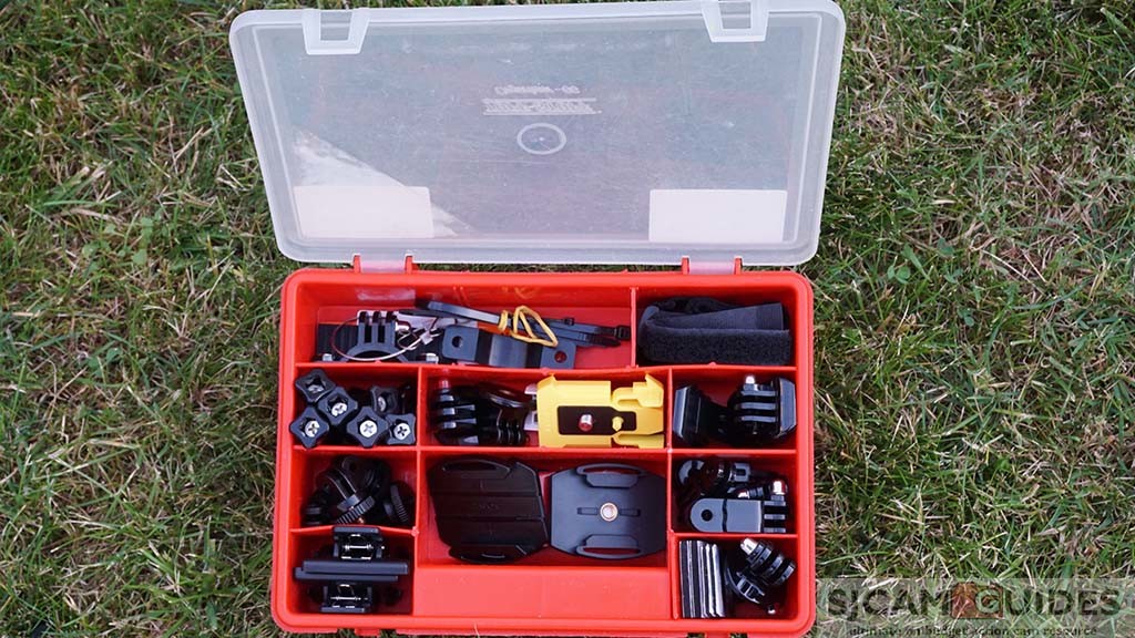 Smaller toolbox GoPro storage and protection organizer for accessories