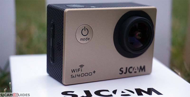 Front of the SJCAM SJ4000 Plus camera. I got a golden color.