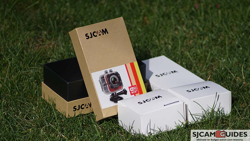 SJCAM SJM10+ Plus Box Package Unboxing Mini packs