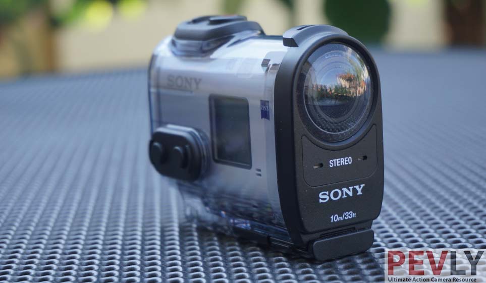 Sony 4K FDR-X1000V Action Camera in waterproof housing