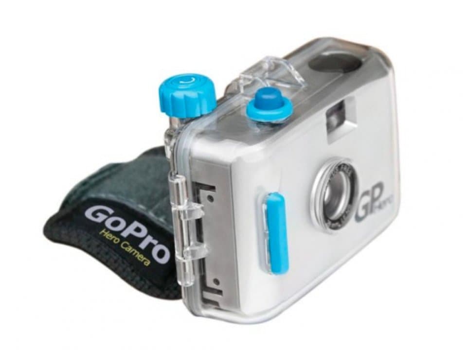 First action camera commercially sold - GoPro Hero 35mm.