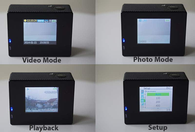 4 different modes in SJ4000.