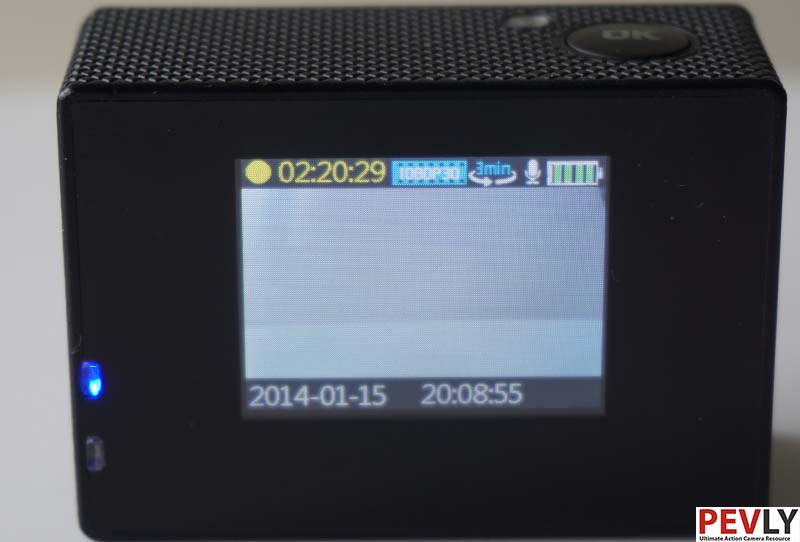 Standard record mode and its icons.