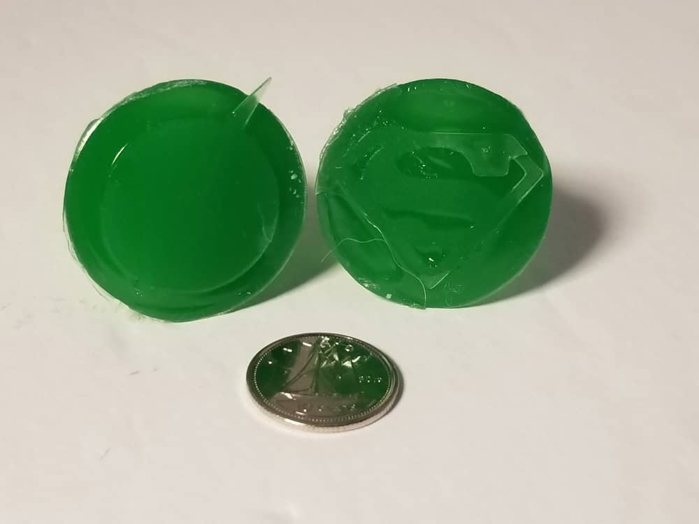 Failed print of Superman rings