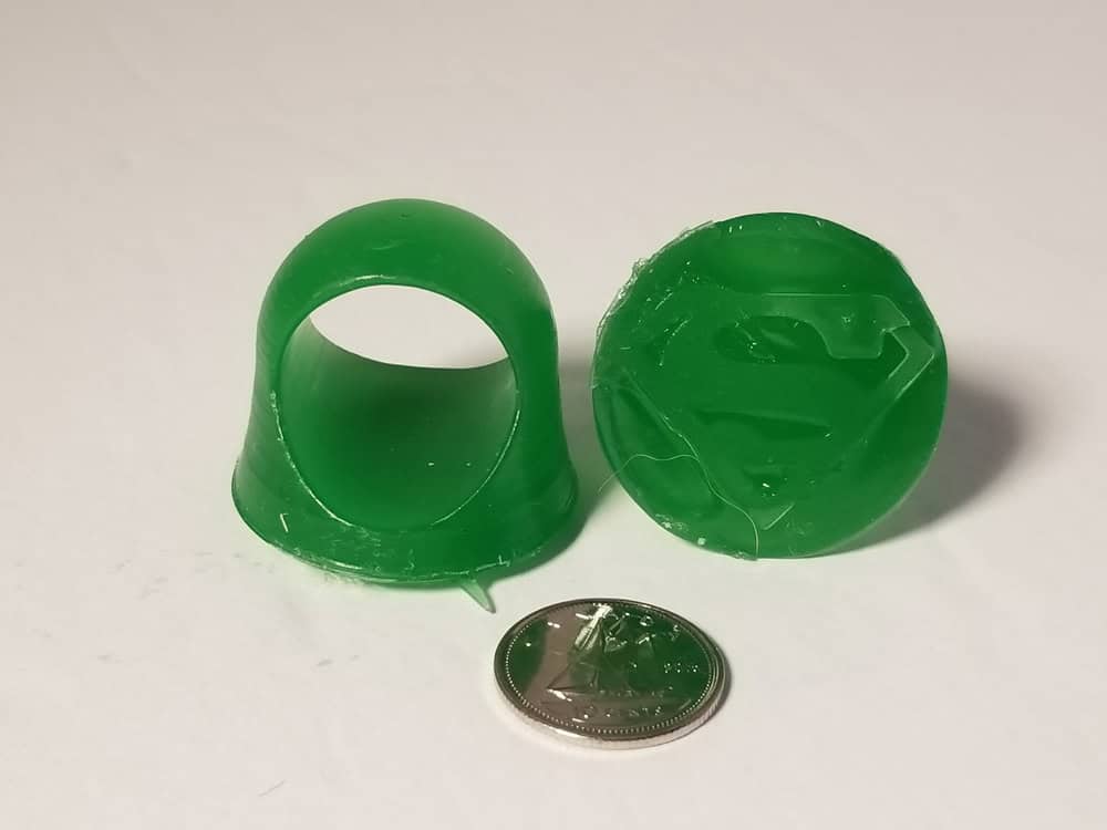 Failed print of Superman rings