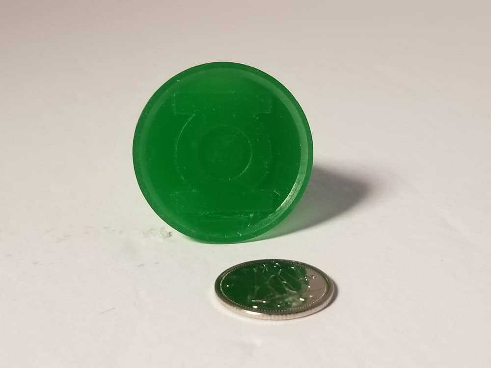 Green Lantern ring 1 - front view