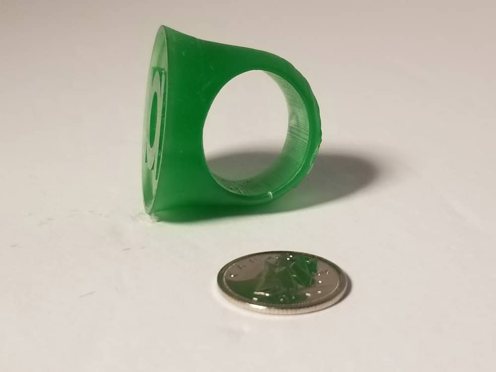 Green Lantern ring 2 - side view