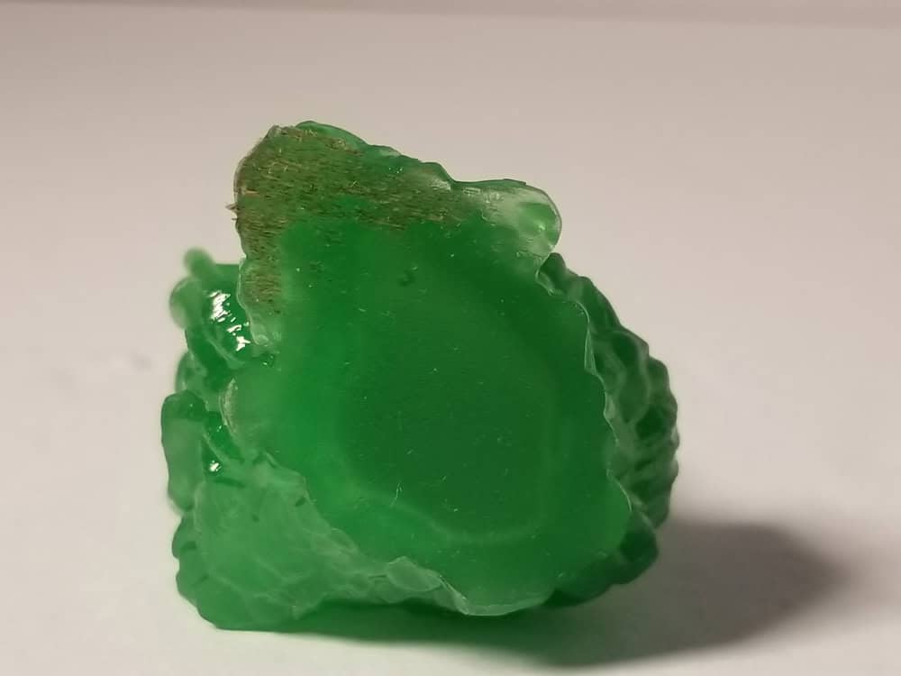 Photo of melted part of medieval castle.
