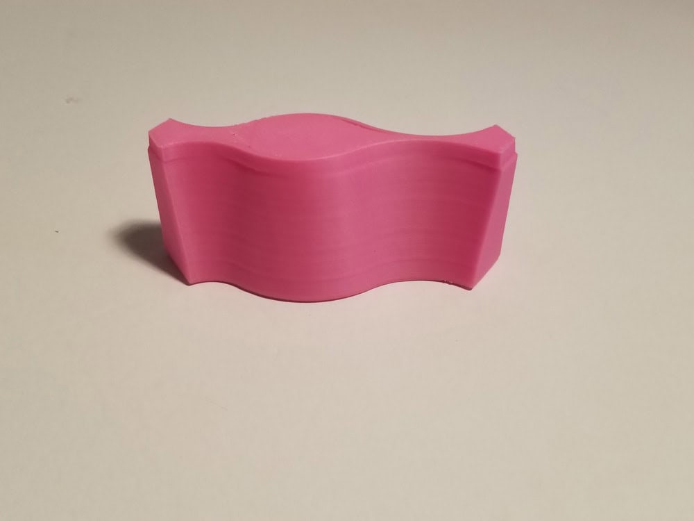 WaveTest G-Code 3D printout.
