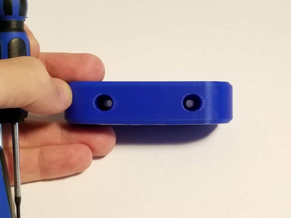side of the screw driver holder.