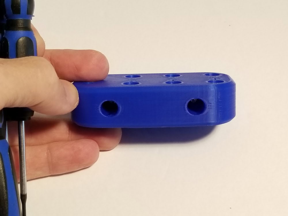 back of the screw driver holder.
