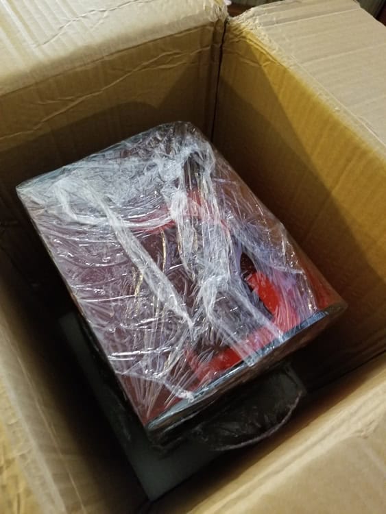Unboxing the printer.