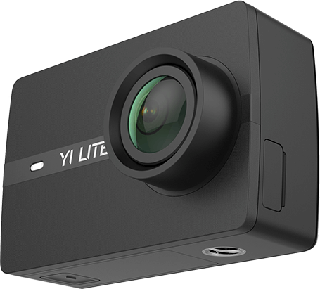 YI Lite Action Sports Camera Real 4K Full HD 16MP Wide Angle Lens EIS WiFi Black 