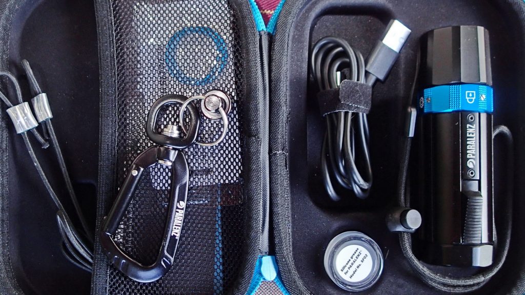The Paralenz Underwater Camera has all you need in the holdall.