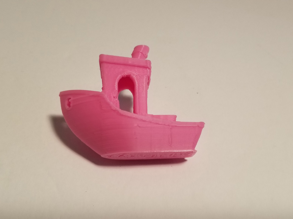 Pink tugboat printed with Neat PLA Filament.